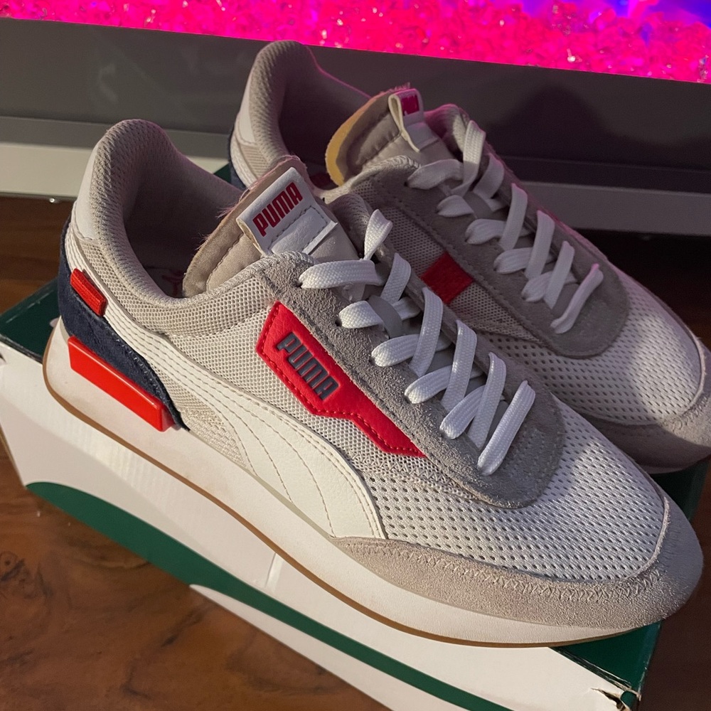 Puma Future Rider Stream On 'White Red - Picture 3 of 7